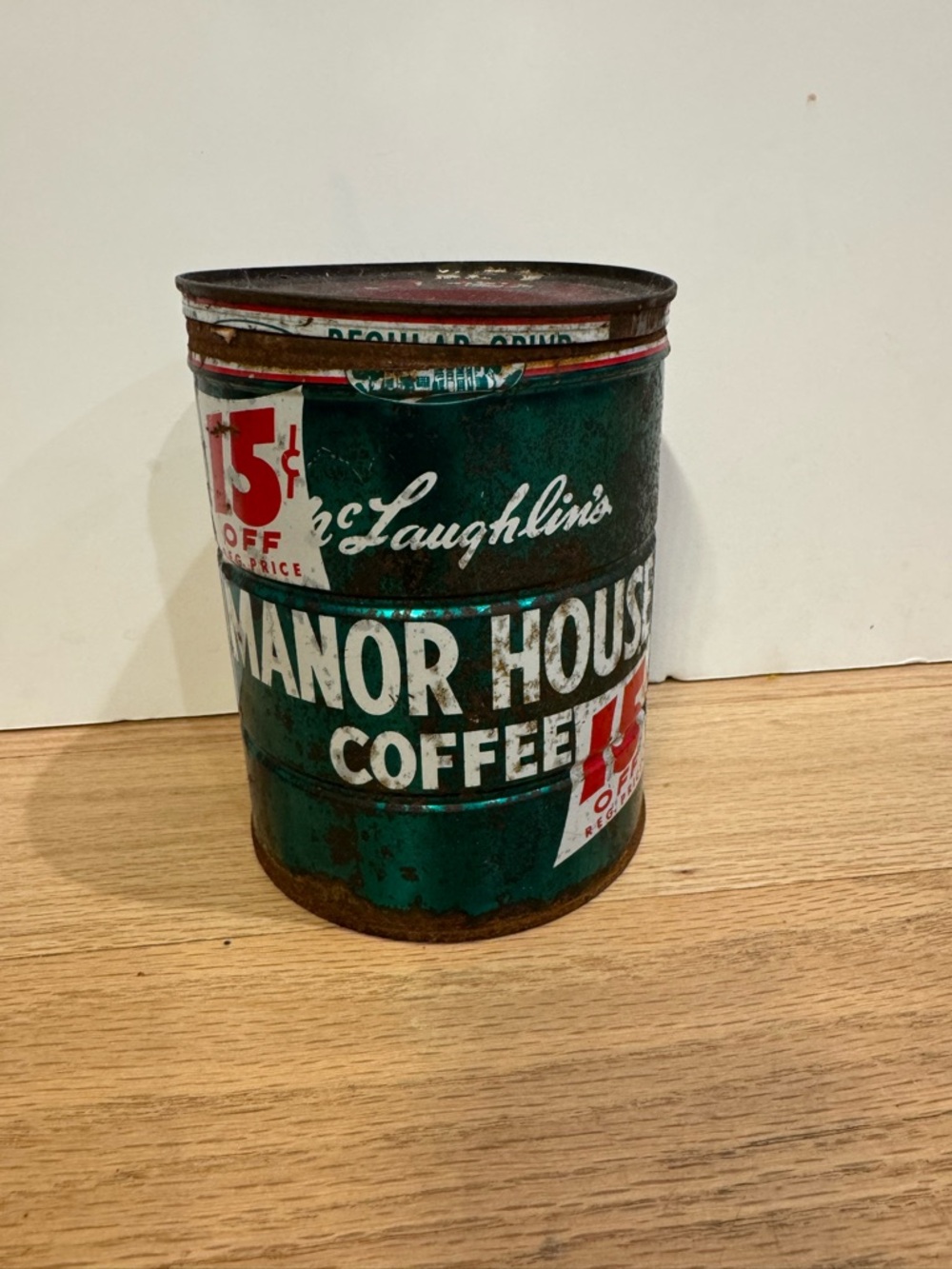 Vintage Manor House Coffee Tin